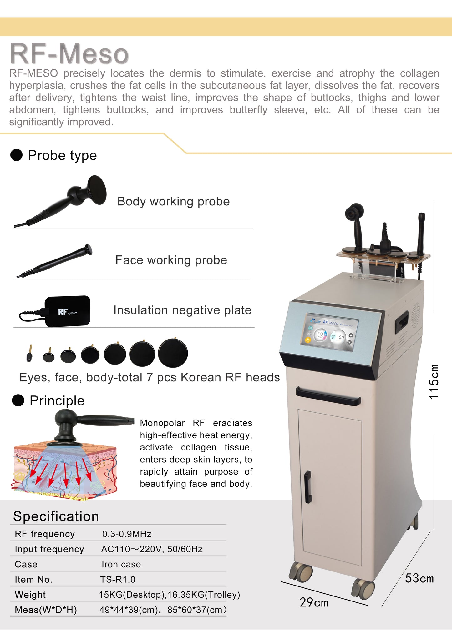 RF-MESO Monopolar Radio Frequency Skin Rejuvenation