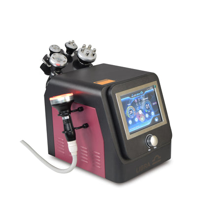 LIBRA 6 en 1 Cavitación ultrasónica Radiofrecuencia Liposucción al vacío RF Equipo de belleza para adelgazar