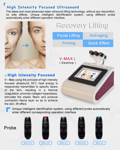 V-MAX ⅠHigh intensity fucused ultrasound HIFU beauty machine