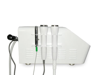 DOUBCOOL Ultrasonido 3MHz EMS Microcorriente Martillo frío y caliente Masaje ultrasónico Máquina de belleza para el rejuvenecimiento de la piel facial