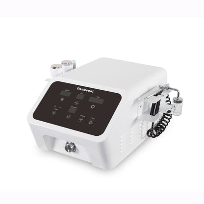 DOUBCOOL Ultrasonido 3MHz EMS Microcorriente Martillo frío y caliente Masaje ultrasónico Máquina de belleza para el rejuvenecimiento de la piel facial